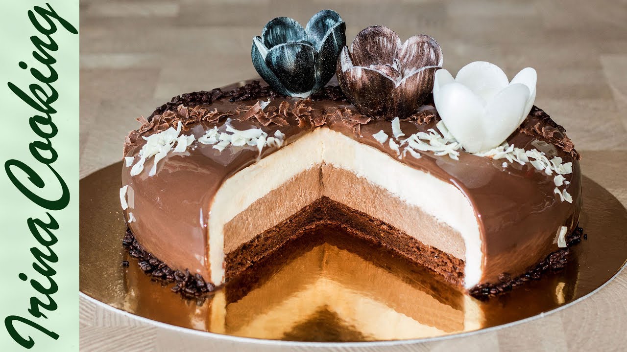 Муссовый торт ТРИ ШОКОЛАДА 🍰 форма Eclipse
