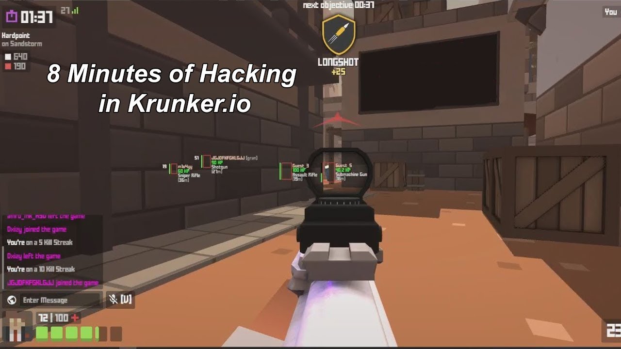 8 Minutes of Hacking in Krunker.io!