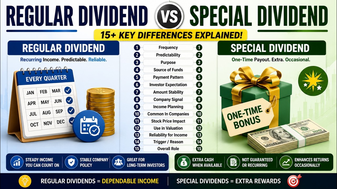 Difference Between Regular Dividend and Special Dividend