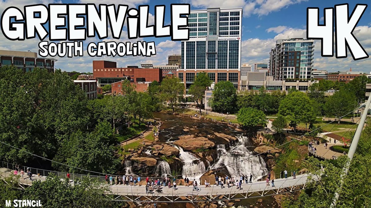 Greenville, South Carolina 4K (DJI Mavic Air 2 Drone Footage)