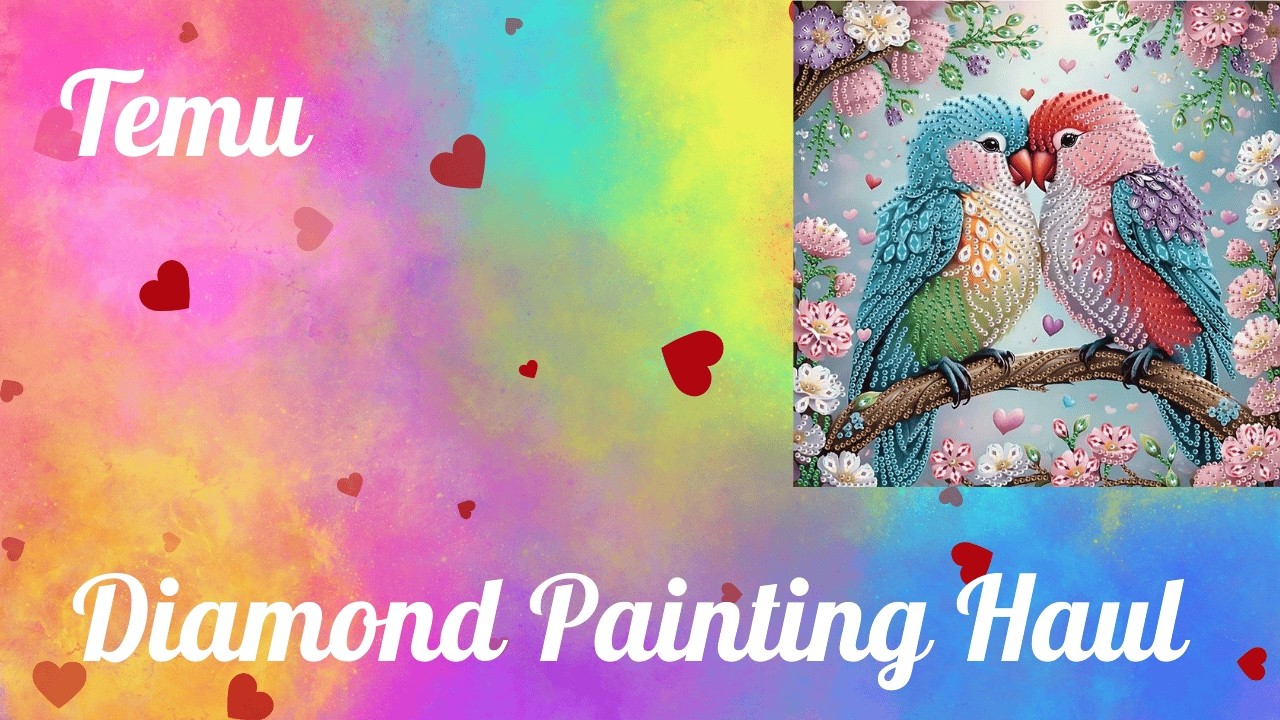 **TEMU** Diamond Painting Haul / Partial Special Shape / Diamond Art Painting Craft Unboxing 109 B