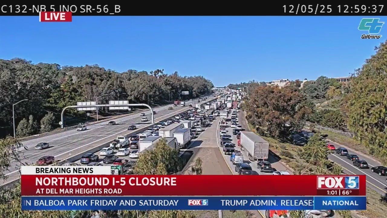 Northbound I-5 closed due to police activity