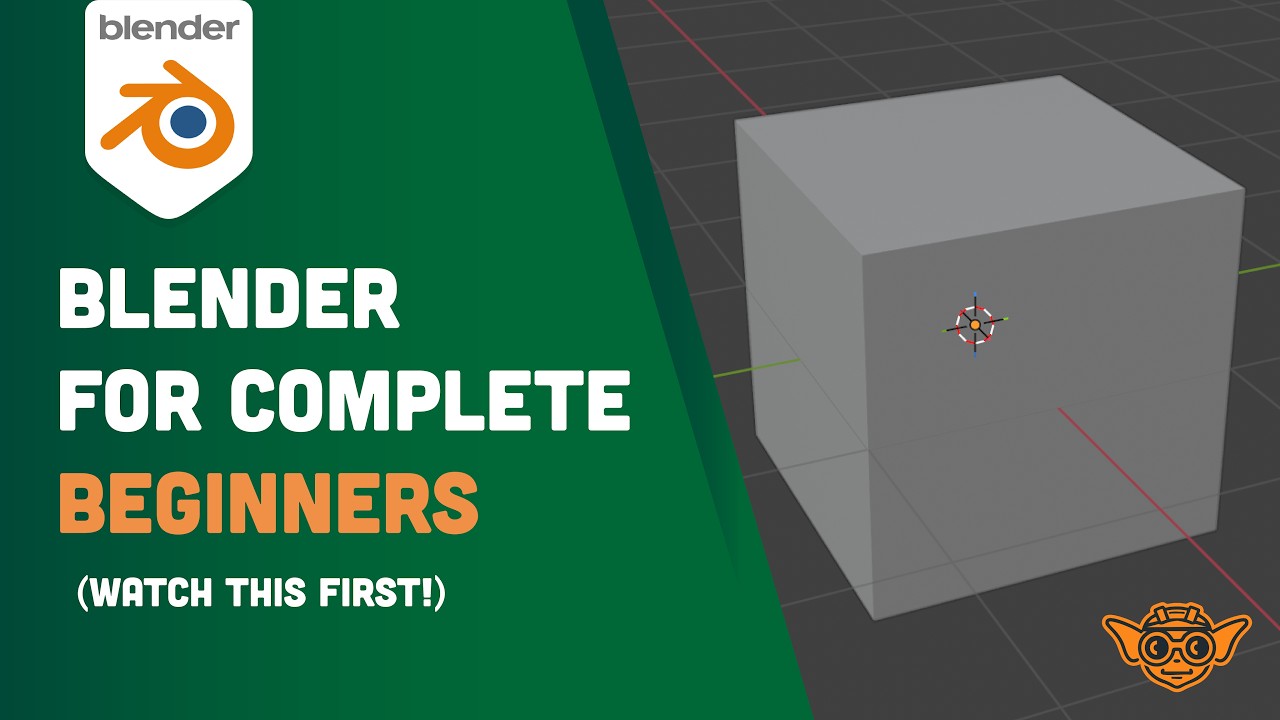 Blender for Absolute Beginners — Start Here (20-Minute Guide)