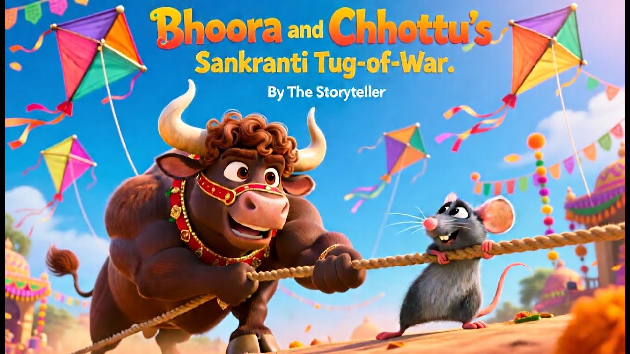 TUG OF WAR SHOWDOWN! 💪 Bhoora & Chhottu's Sankranti Battle | Harvest Festival Moral Story