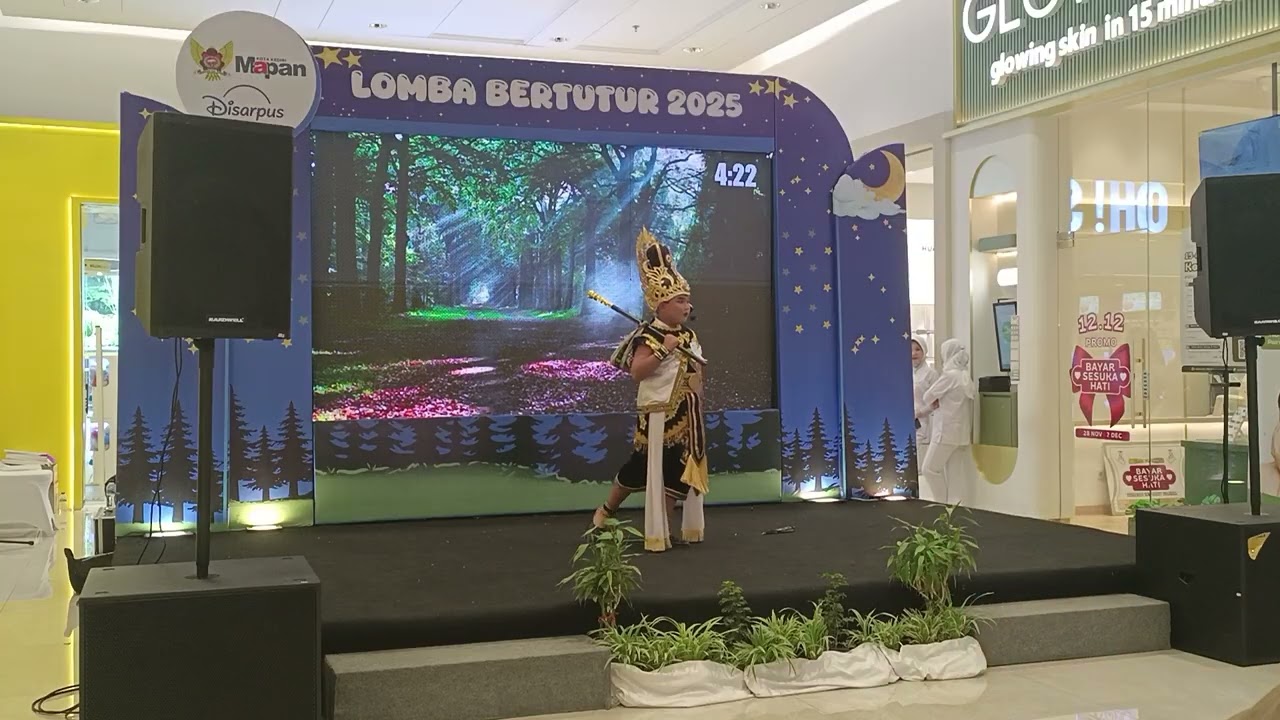 Lomba Bertutur, mengambil Tema: Panji Asmoro Bangun dan Dewi Sekartaji. Event Disarpus Kota Kediri