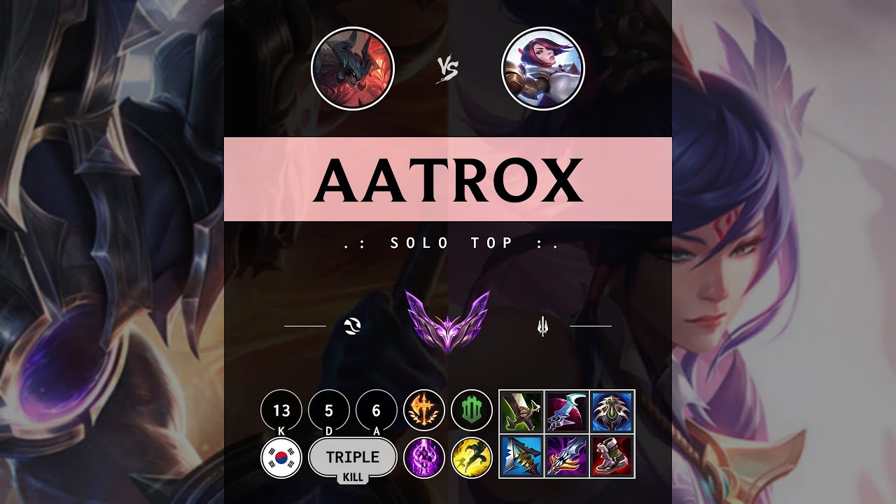 Aatrox Top vs Fiora - KR Master Patch 14.10