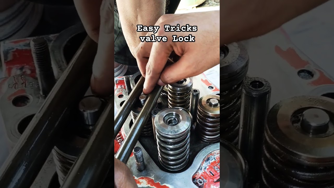 Valve spring lock fitting easy tricks 