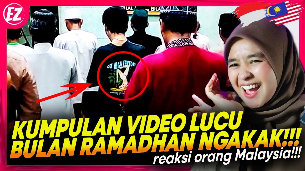🇮🇩 NGAKAK PARAH ASLI KOCAK BANGET!!🤣🤣 KUMPULAN VIDEO LUCU BULAN RAMADHAN!! 🇲🇾 REACT