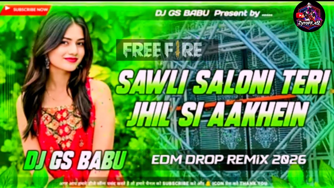 Saawli Saloni Teri Jheel Si Aankhen (DJ Remix) | Love Bass DJ Mix 2026 | Edm Drop Remix Hindi Song🎵 