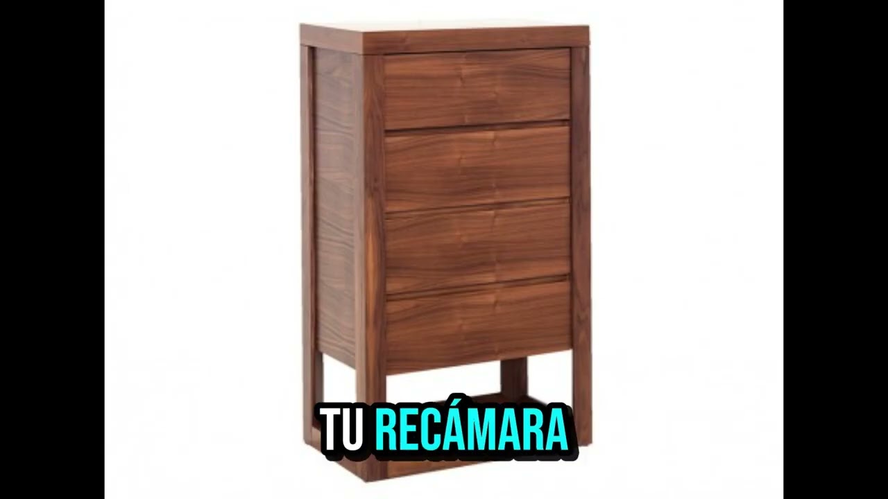 Cajonera Acor Arty Contemporáneo nogal natural