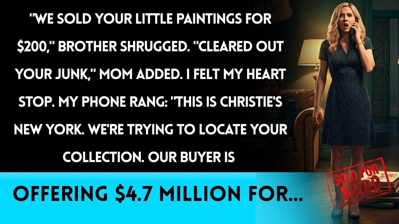 Family Sold My "Worthless" Paintings—Then Christie's Auction House Called About The Missing