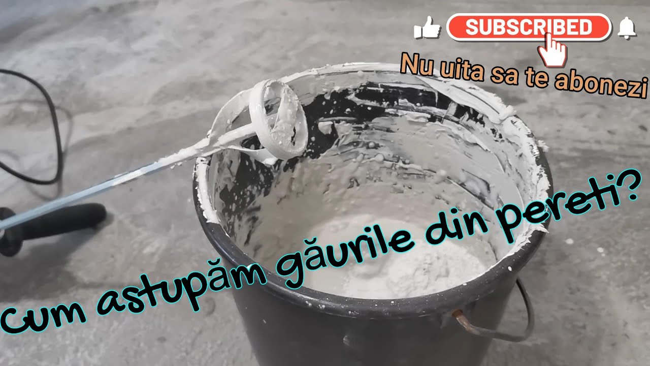 Cum astupam gaurile din pereti, cu glet si spaclu
