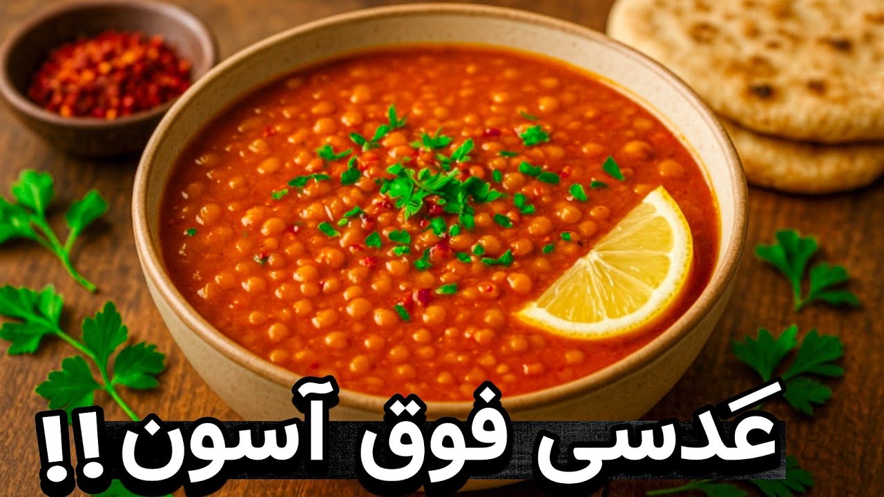 یکی از اقتصادی ترین غذاهای ایران رو به روش بهشتی درست کن‌ - آموزش عدسی فوق خوشمزه با یک روش آسون😉