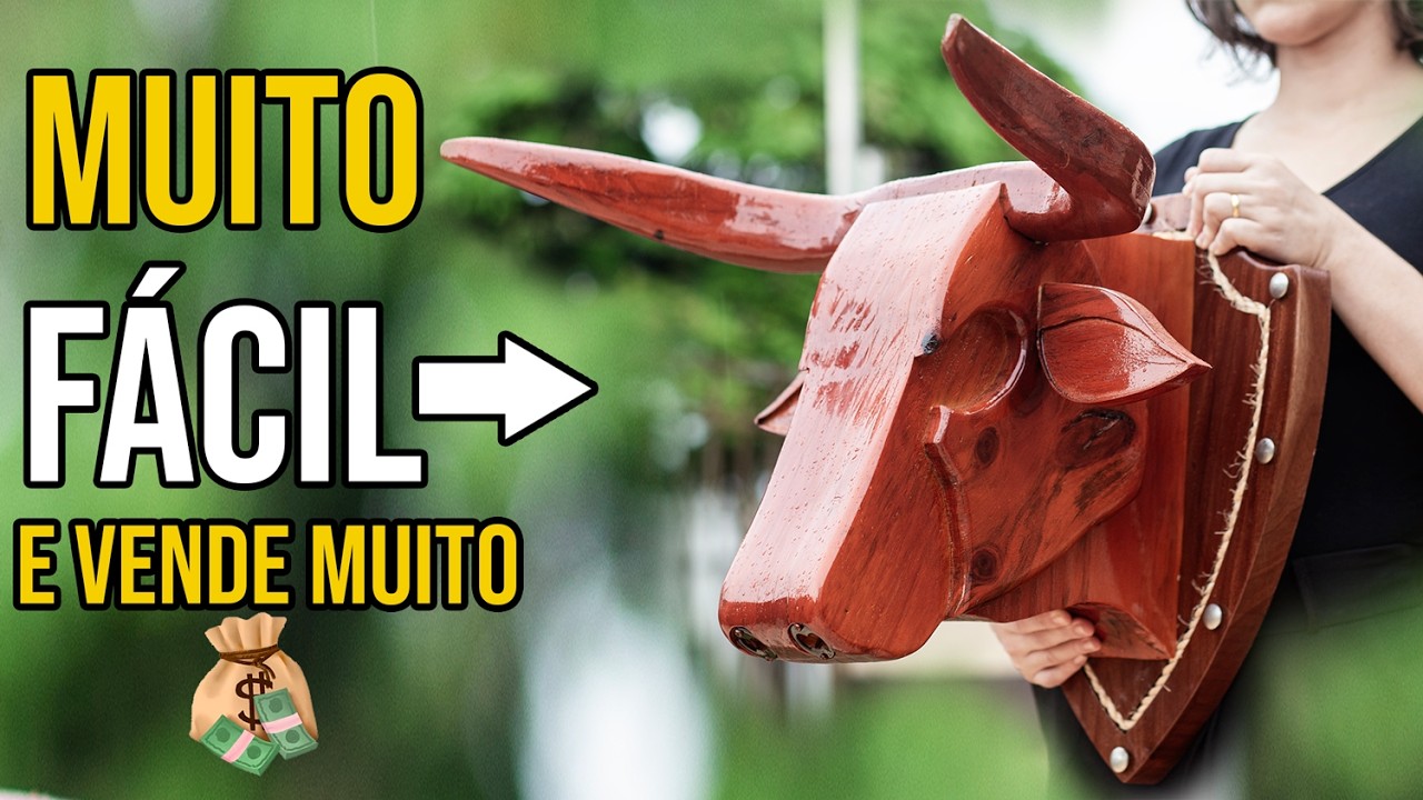 FIZ ESSE BOI DE MADEIRA E ELE VENDE MUITO | Projeto lucrativo na marcenaria