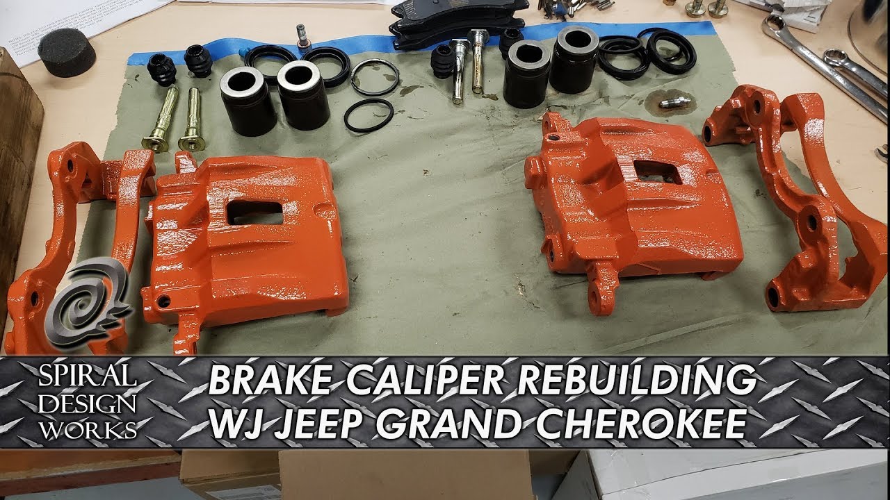 EP.23 - Rebuilding and Powdercoating Brake Calipers - WJ Jeep Grand Cherokee