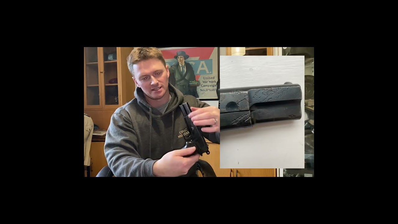 WW2 GERMAN NAZI BROWNING HI POWER PISTOL #ww2 #ww2germany #ww2weapons #ww2history