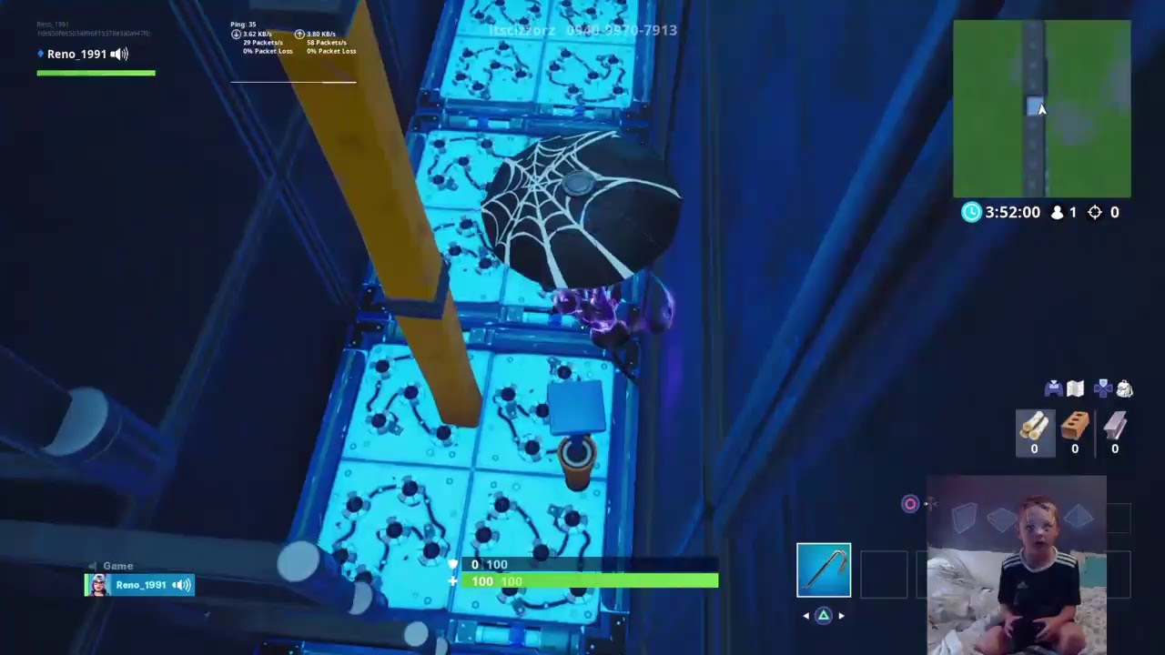 Riley playing fortnite cizzoz death run