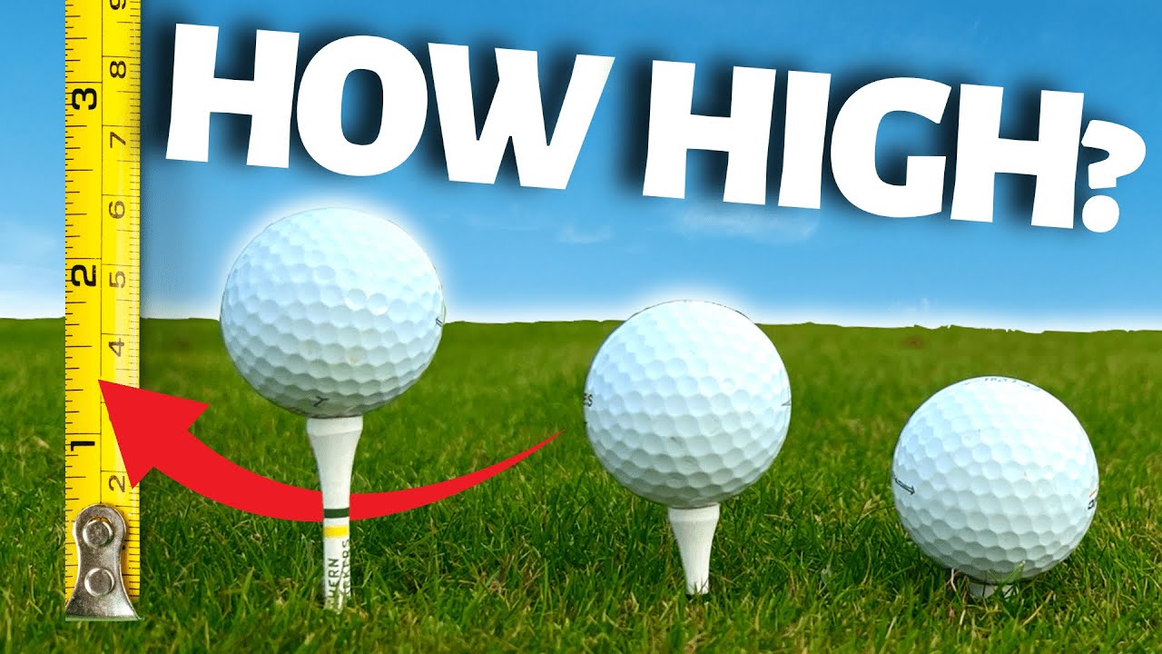 HIT BETTER TEE SHOTS By Using The CORRECT TEE HEIGHT FOR YOU!