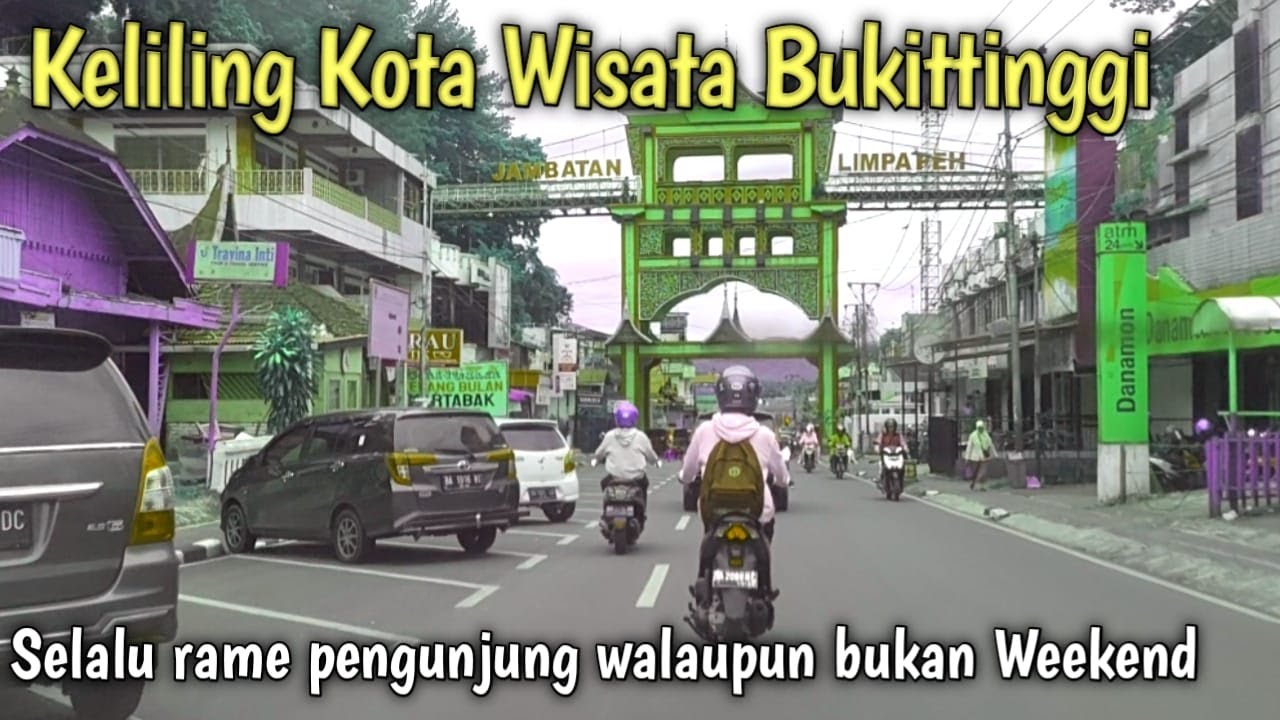 Perjalanan Keliling Kota Wisata Bukittinggi, 17 Februari 2022, selalu rame walaupun bukan weekend