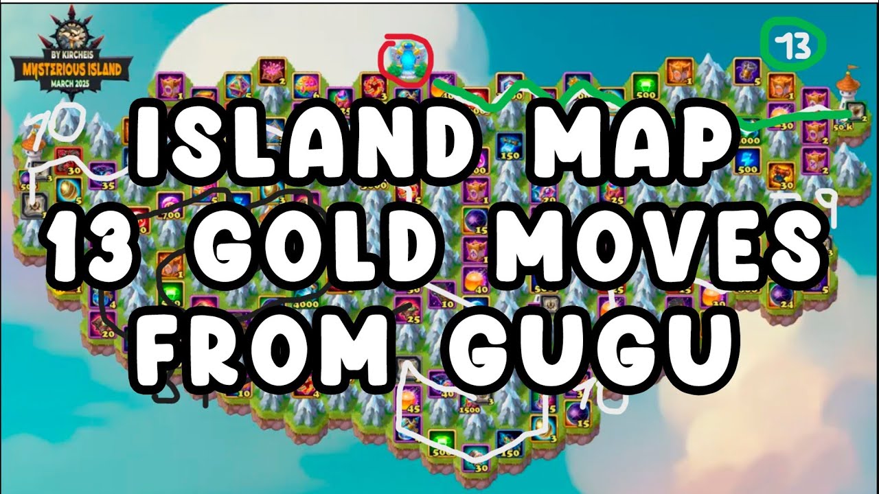 Island Map - March - best path #herowars