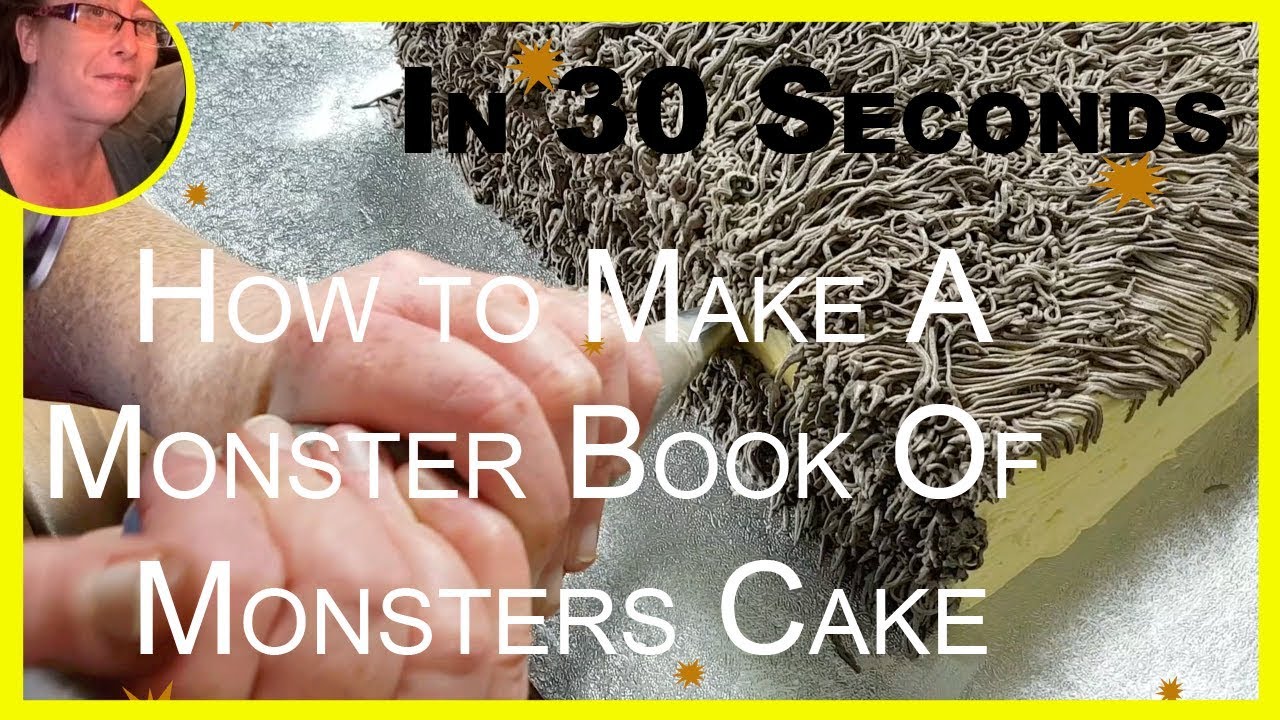 How to make a Monster Book of Monsters Cake In 30 Seconds - Harry Potter Cakes