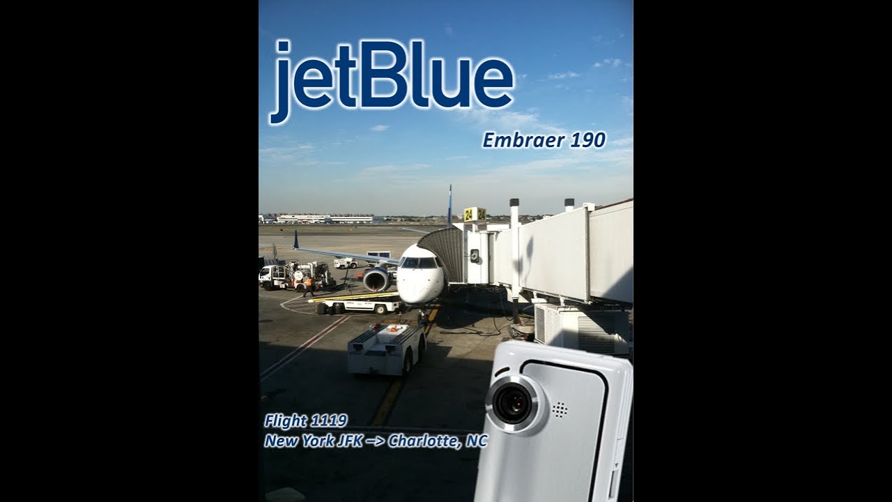 JetBlue flight from New York Kennedy to Charlotte.