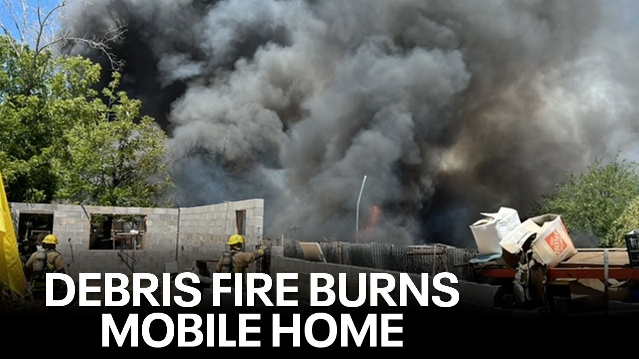 Large debris fire in Phoenix