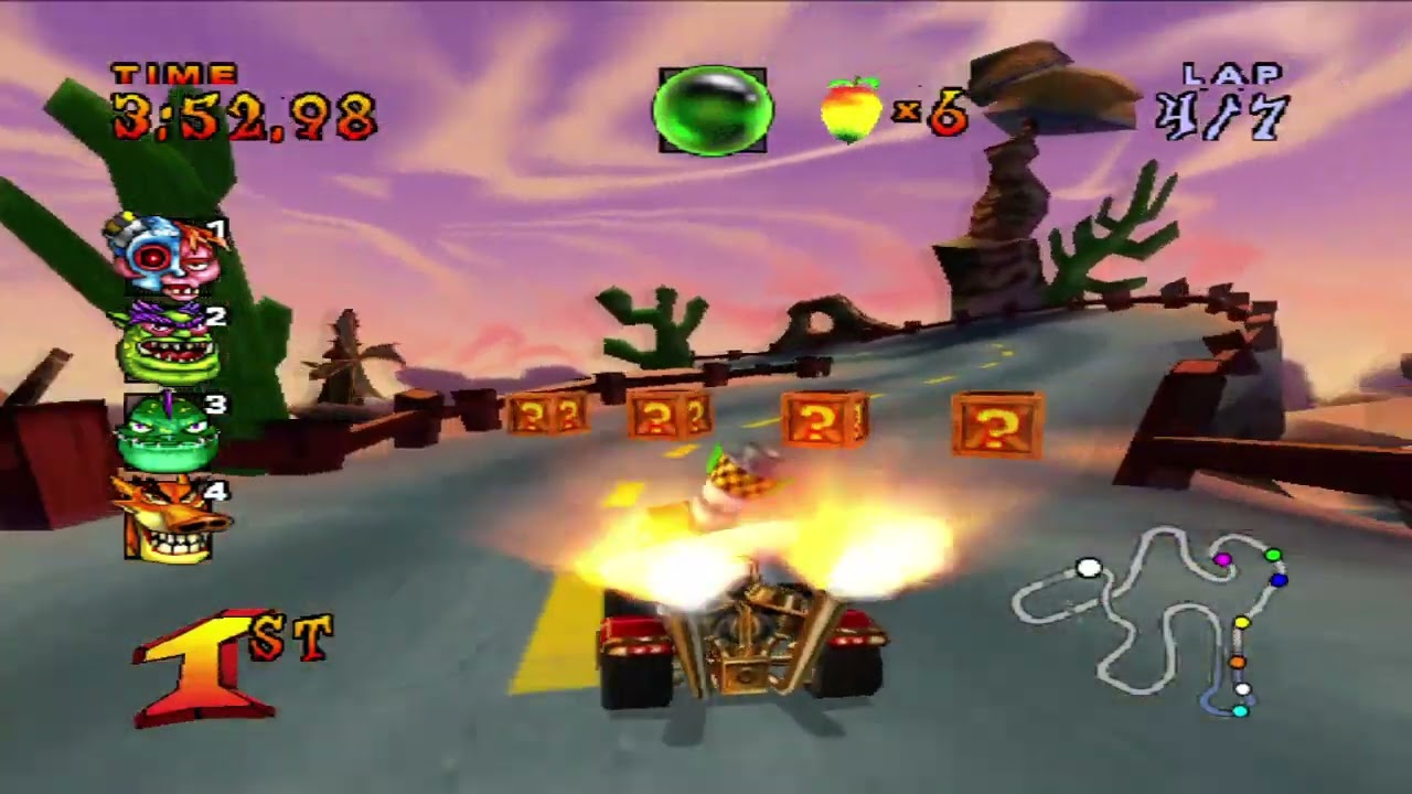 Crash Nitro Kart Out of Time 7 Laps N Gin CNK