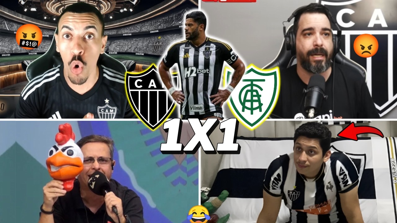 REAÇÕES DOS ATLETICANOS REVOLTADOS COM EMPATE - ATLÉTICO-MG 1X1 AMÉRICA-MG - MINEIRÃO