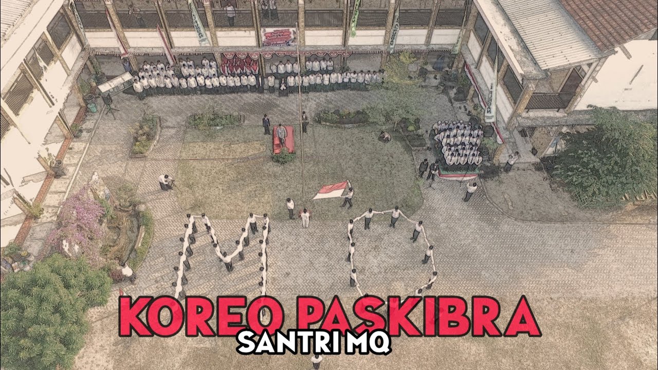 MENGGELEGAR | BUNDARAN SANTRI MQ SAAT PENGIBARAN BENDERA - 17 AGUSTUS 2019