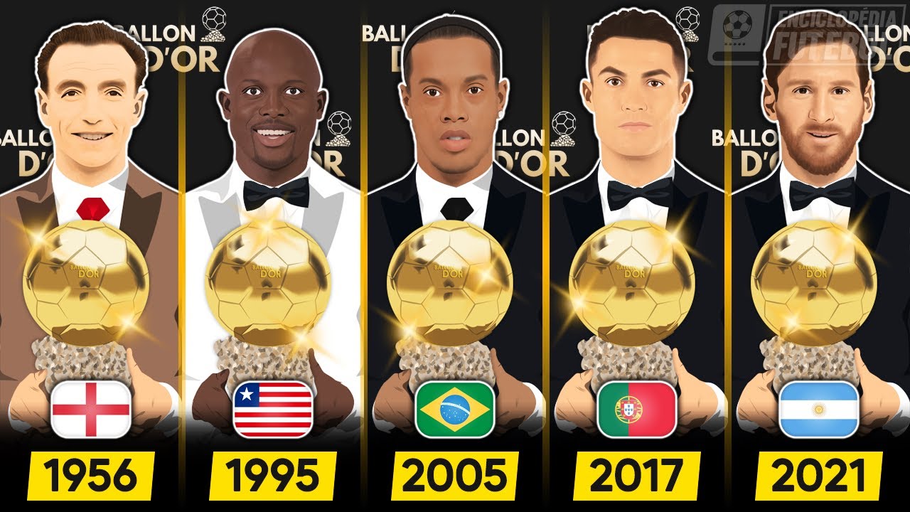 TODOS OS VENCEDORES DA BOLA DE OURO! [1956-2021]