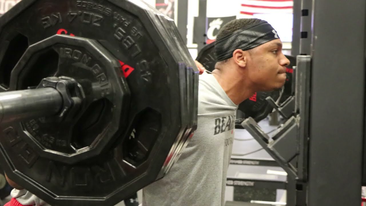 Cincinnati Bearcats Football in Training #playerdevelopment