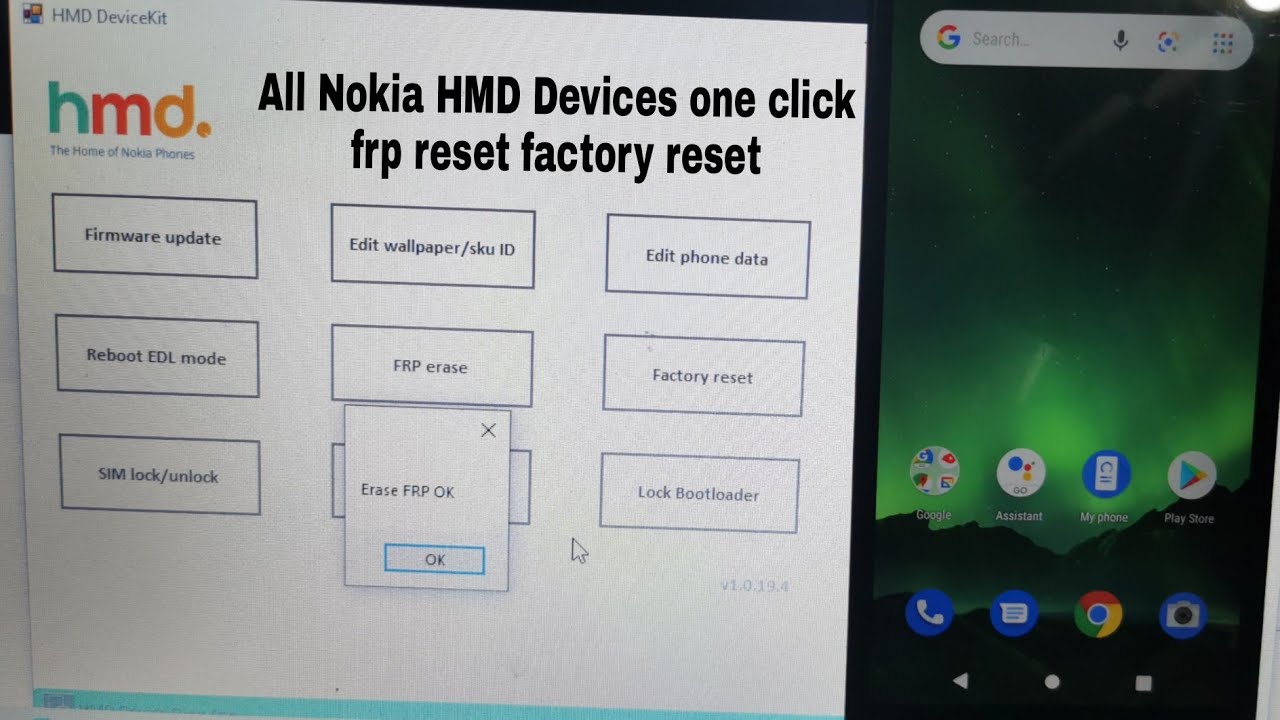 All Nokia HMD Devices Frp And Factory Reset By one click