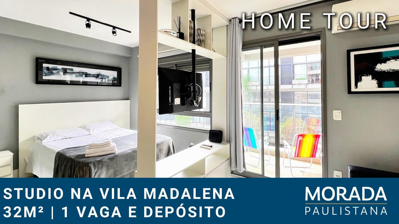 Apartamento studio na Vila Madalena com 32m², 1 suíte, 1 vaga - São Paulo - SP - MRP219