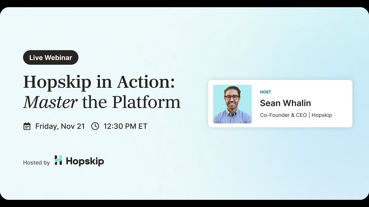 Hopskip Webinar | Hotelier Masterclass | Nov 2025