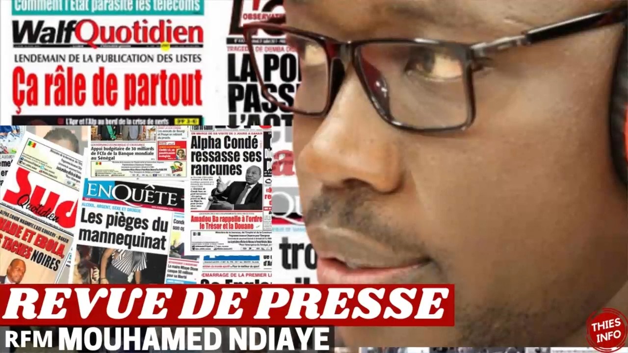 REVUE DE PRESSE RFM, REVUE DE PRESSE AUJOURD'HUI 19 06 2026