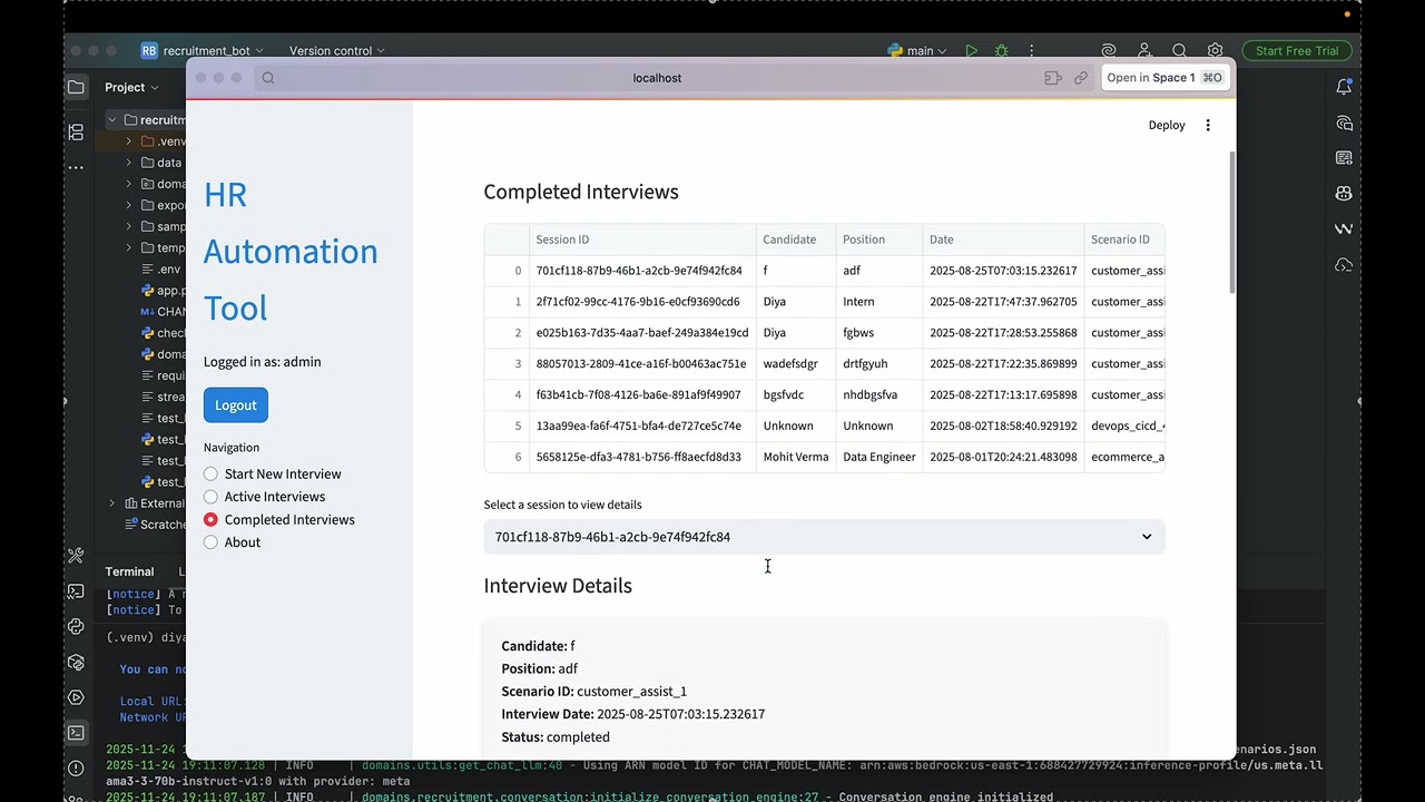 Recruitment Automation Tool