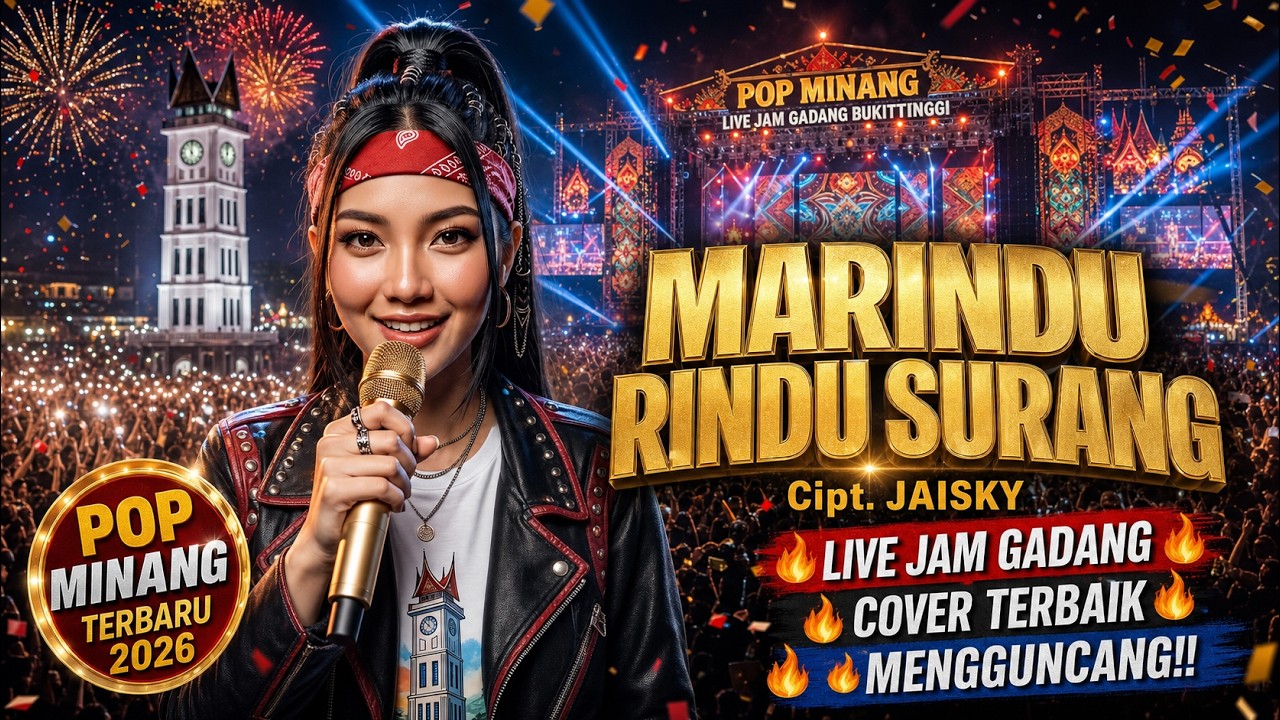 MARINDU RINDU SURANG (Cover AI) | Konser Megah di Jam Gadang Bukittinggi | Pop Minang 2026
