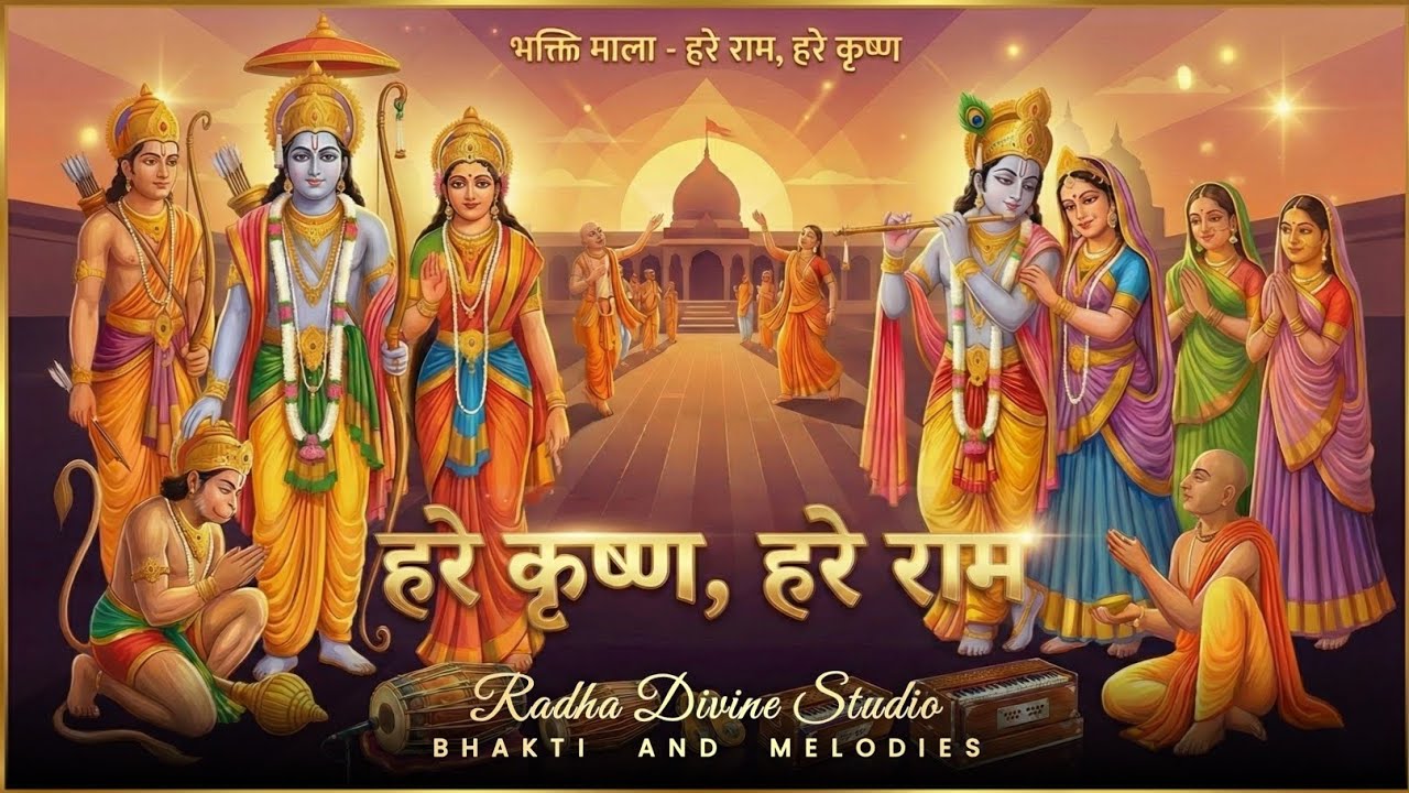 Hare Krishna Hare Rama - New version Soulful Version | Radha Divine Studio | Calm Music