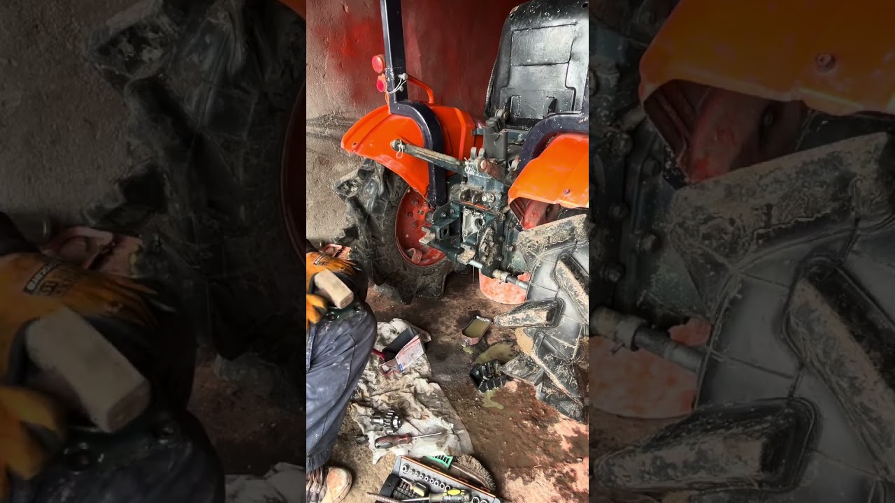 changing the PTO seal, cleaning the filter and replacing the used oil on my Kubota B7000 tractor