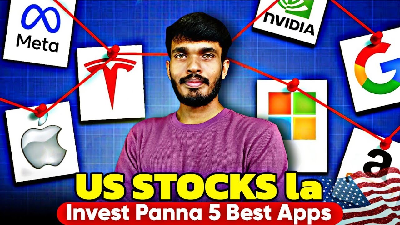 US Stocks invest panna Best 5 Apps! | Tesla, Apple, Amazon shares epdi vanguradhu? 🇮🇳 In Tamil
