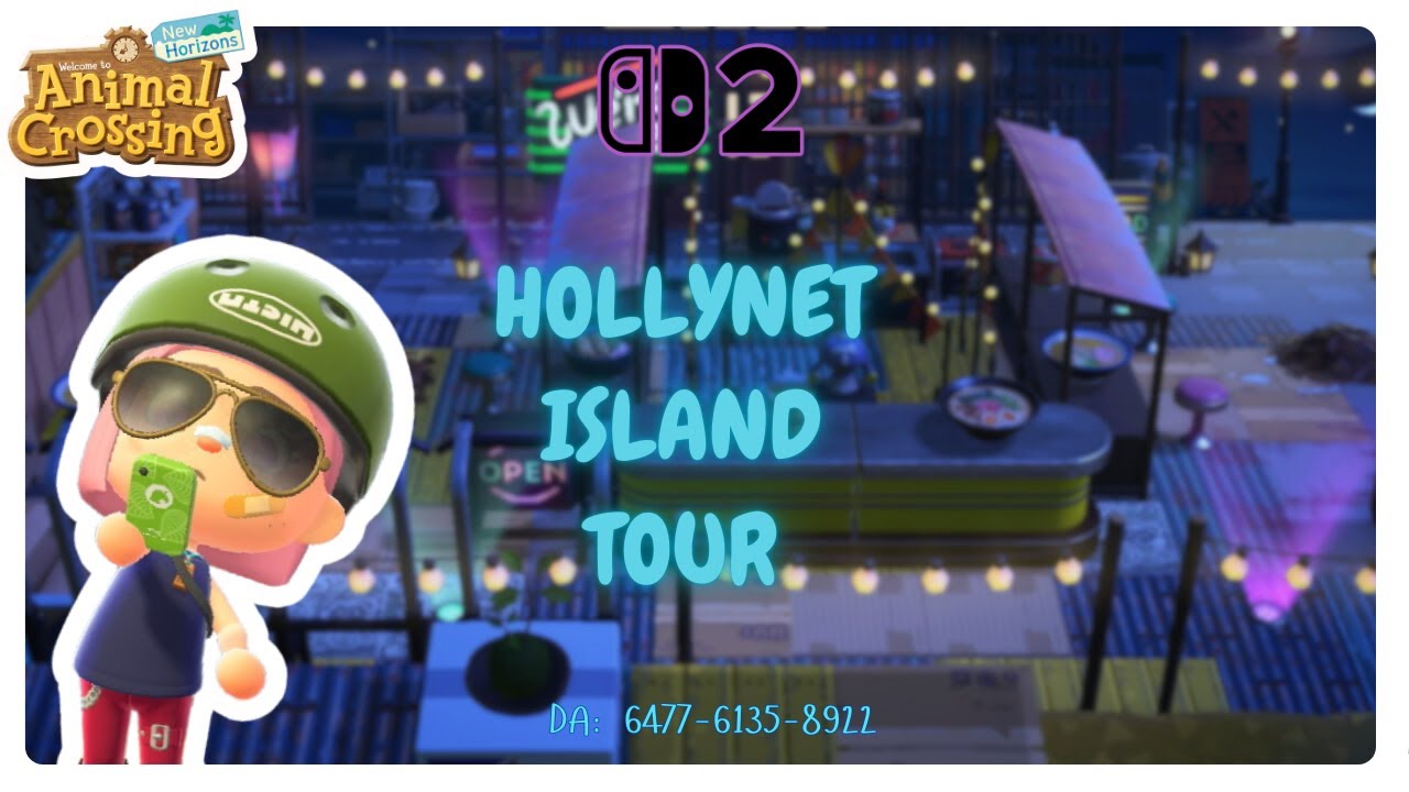 DYSTOPIAN CYBERPUNK ISLAND! LORE INCLUDED! //ACNH ISLAND TOURS // ANIMAL CROSSING