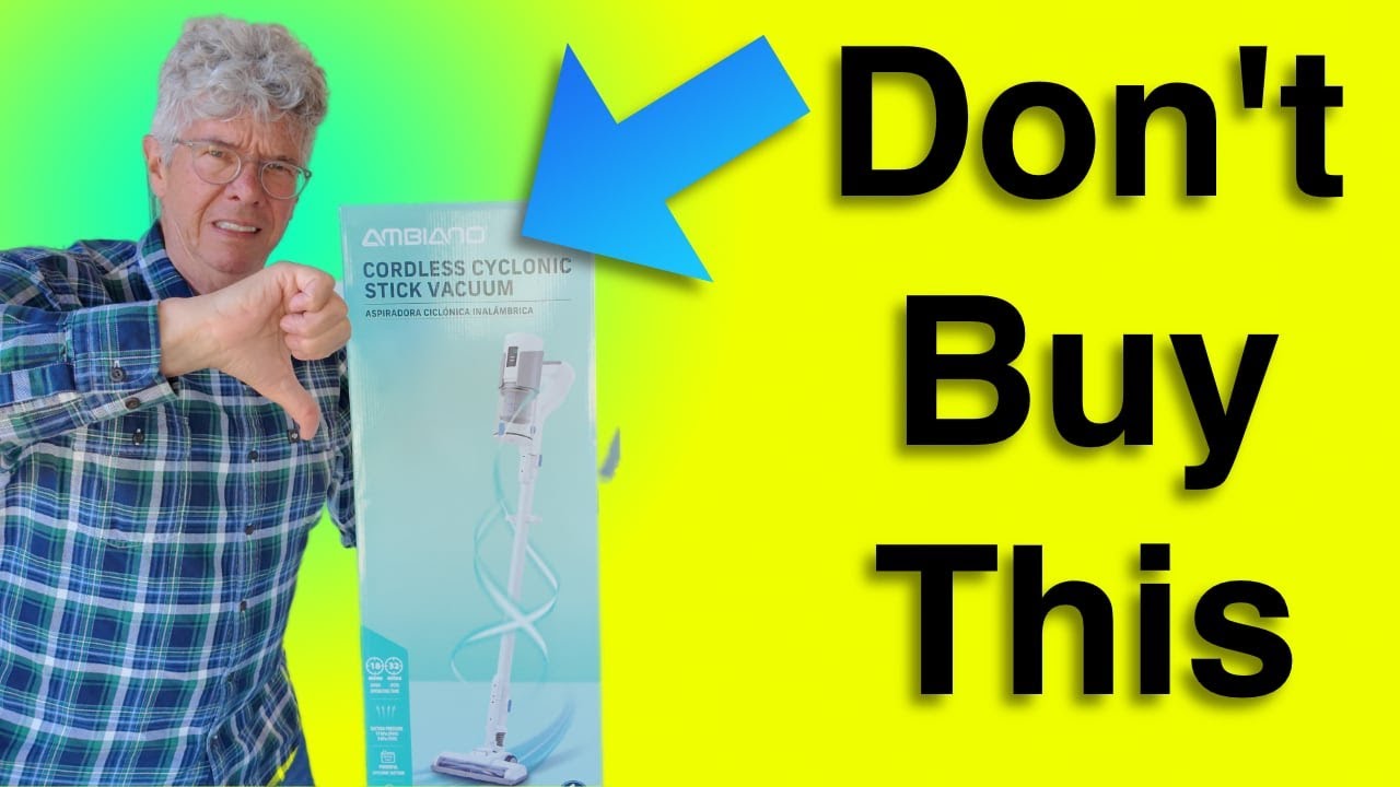 Review AMBIANO Cordless Cyclonic Stick Vacuum from ALDI Model RVC24_06570