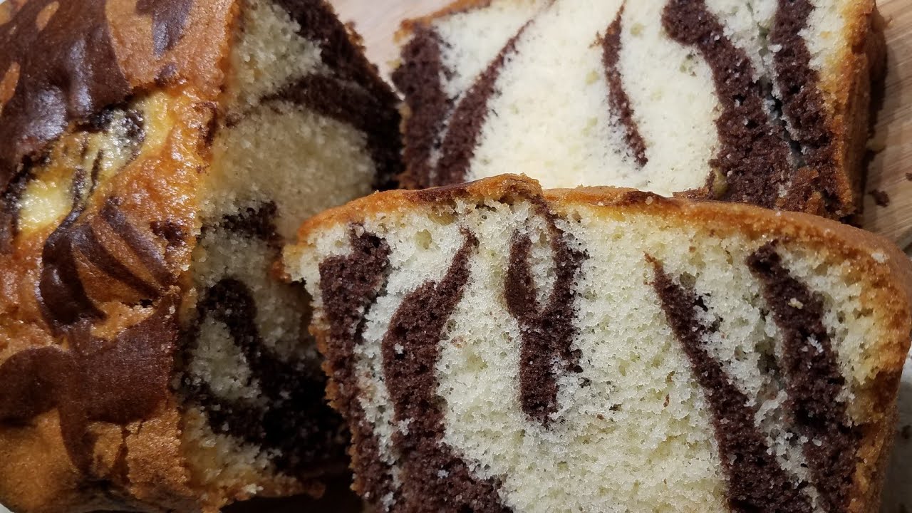 Heerlijke marmercake chocolade en vanillecake zeker het proberen waard.