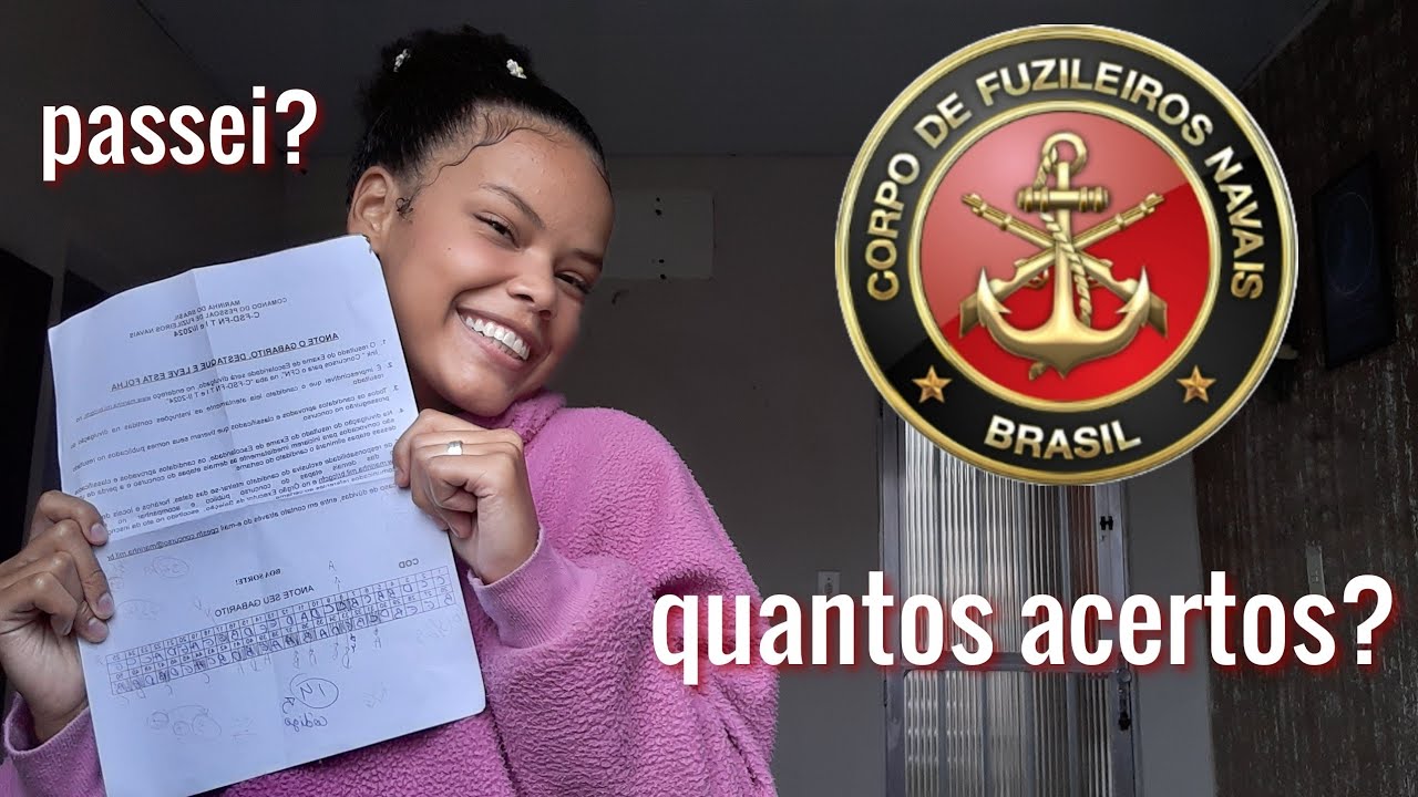prova CFN! - fui aprovada no concurso de fuzileiros navais? |concursos militares|