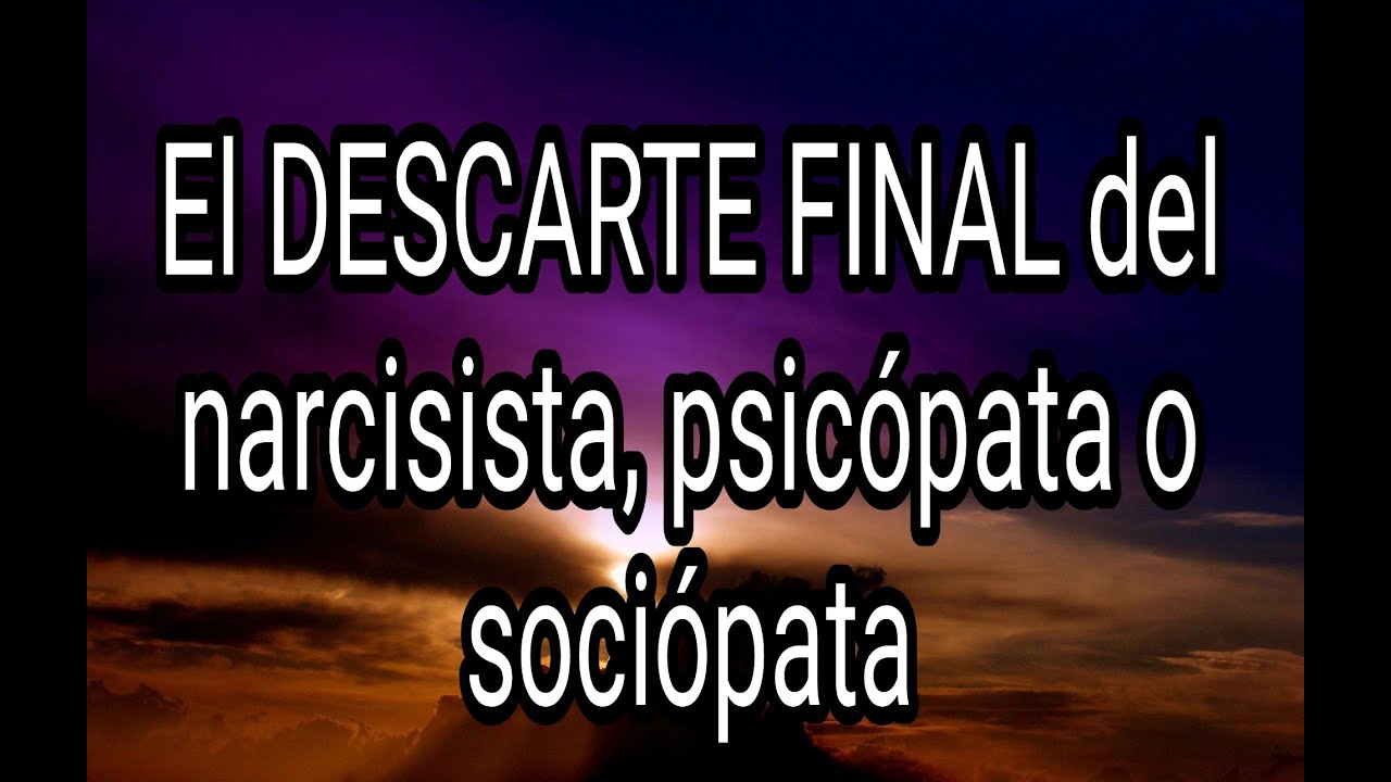 EL DESCARTE FINAL DEL NARCISISTA, PSICÓPATA O SOCIÓPATA #narcisista #psicópata #sociópata #tpn