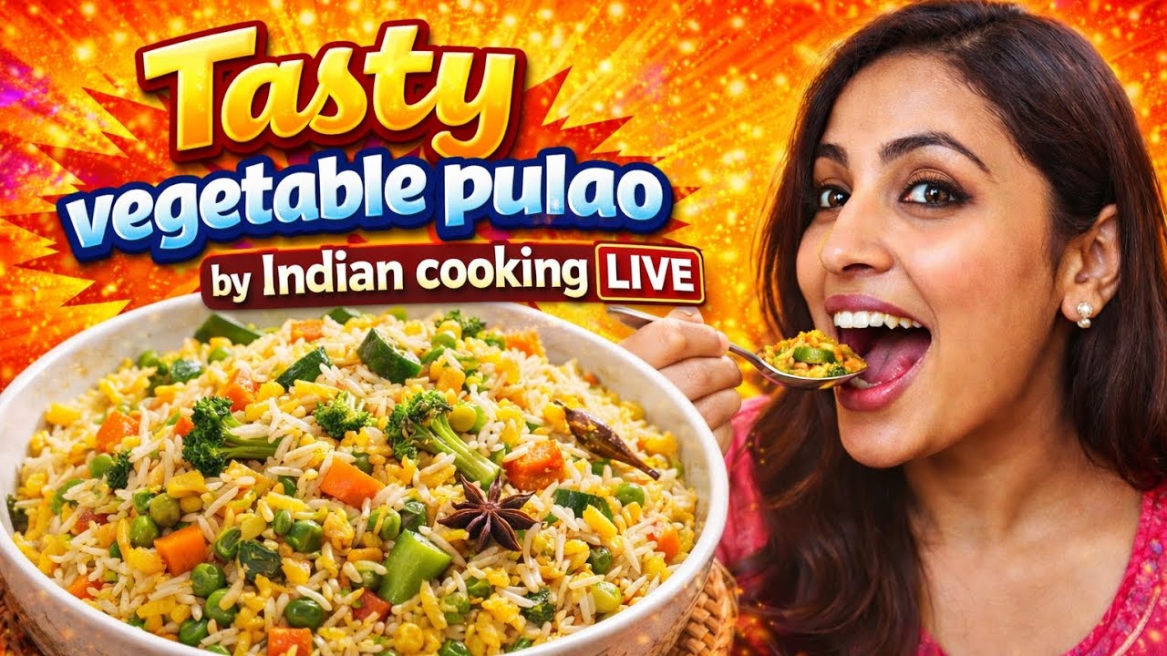 Shaadiyon wala Khila-Khila Vegetable Pulao - Khushboo aisi ki padosi bhi ghar chale aayein - Live
