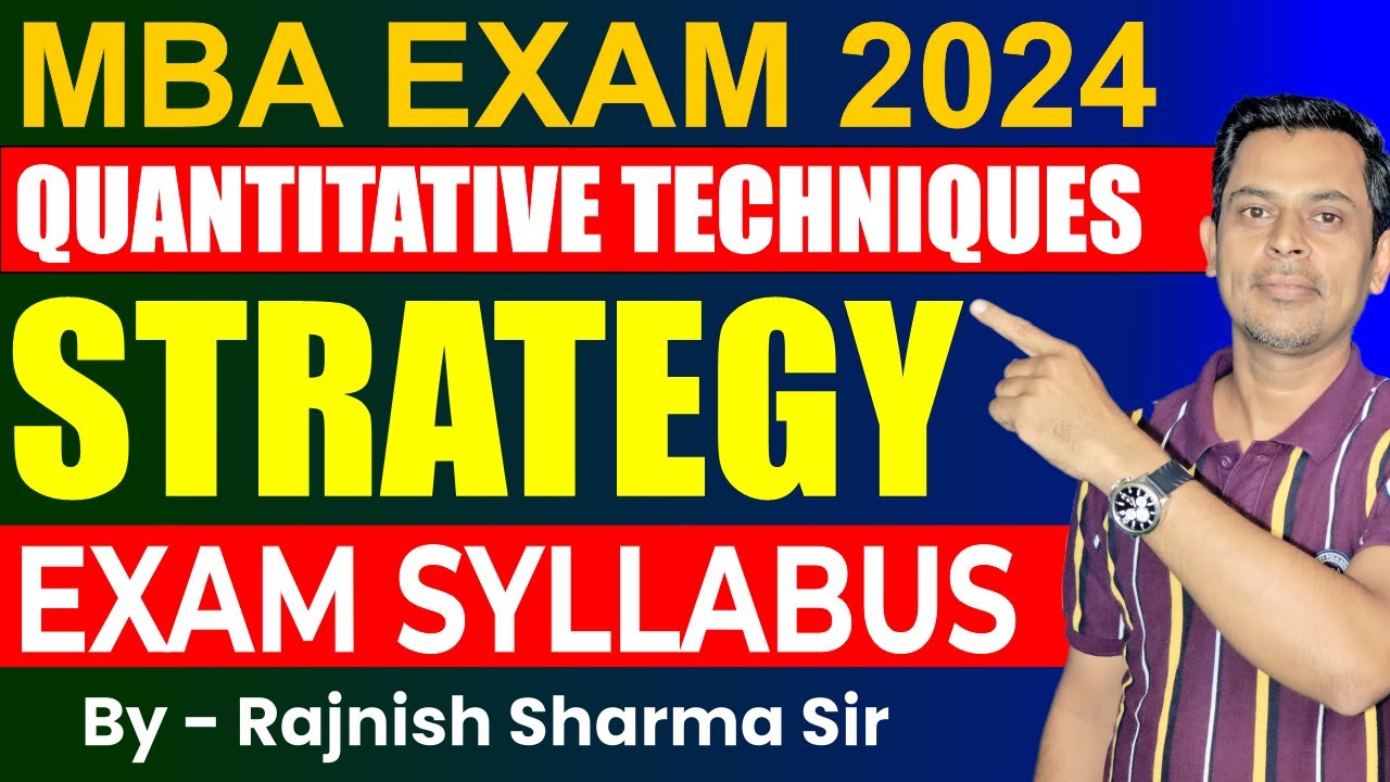 2024 | MBA First Sem | MATHS | Davv Indore | Quantitative Techniques | STRATEGY | Davv MBA