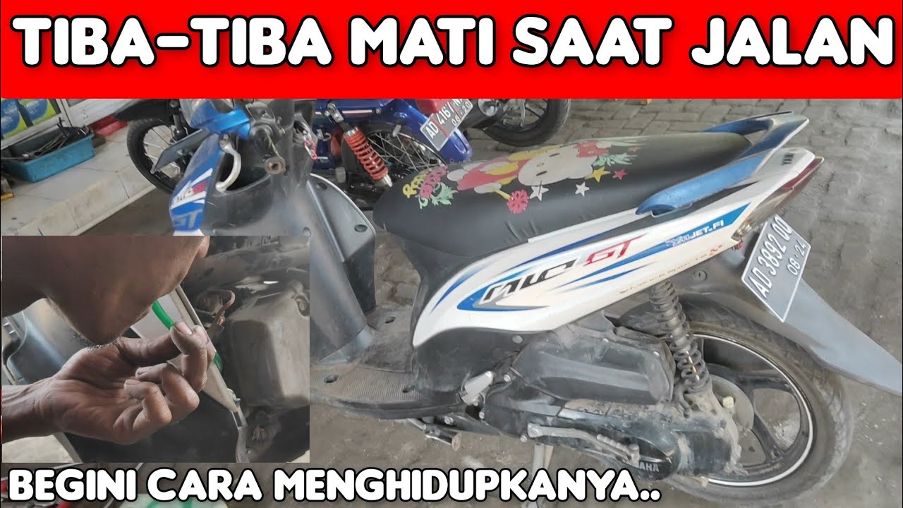 Mio j tiba-tiba mogok saat jalan..? begini cara menghidupkanya
