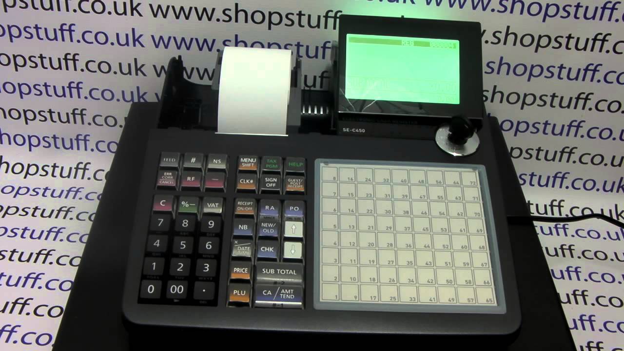 Casio SEC450 How To Change The Till Roll
